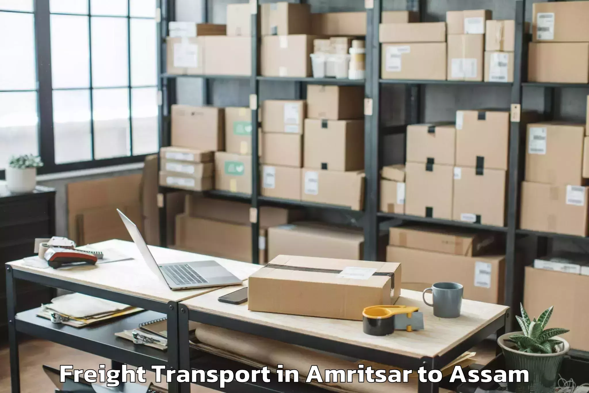 Comprehensive Amritsar to Salonibari Airport Tez Freight Transport